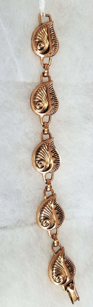 Vintage Copper leaf Bracelet