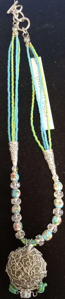 Handmade wire wrap necklace