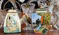 Vintage collectable miniature Enamel Teapots