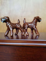 Set of 2  vintage Schnauzer dog figurines made in Japan