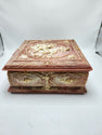 Jewelry box - Handcrafted Incolay stone, U.S.A.