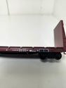 HO Scale 1:87 Roundhouse Kit, KCS Kansas City Southern Bulkhead Flatcar #605964.