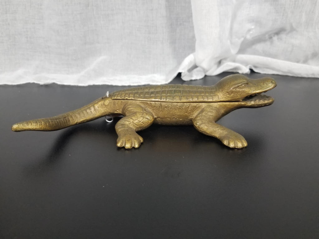 Collectable Brass Crocodile Figurine