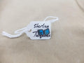 Diamond-Shaped STG Sterling Turquoise Earrings