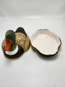Mallard Duck - Vintage Gertie's Mud Hut 1977 Trinket box - Handpainted