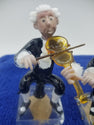 Vintage Egermann Czech Republic handmade blowing glass musician figurines