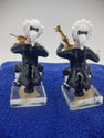 Vintage Egermann Czech Republic handmade blowing glass musician figurines