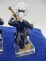Vintage Egermann Czech Republic handmade blowing glass musician figurines