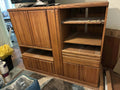 Vintage 1980s Large Oak entertainment center.