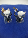 Vintage Egermann Czech Republic handmade blowing glass musician figurines