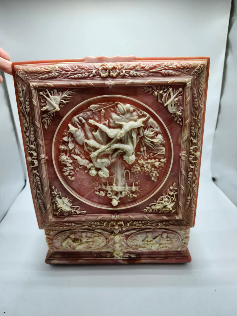 Jewelry box - Handcrafted Incolay stone, U.S.A.