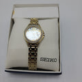 Seiko Women's Solar Gold Tone Watch SUT314