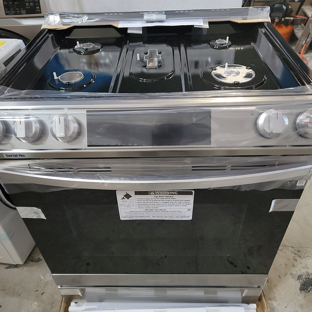 Samsung 6.0 cu. ft. Front Control Slide-in Gas Range with Air Fry